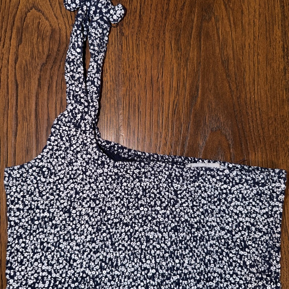Adika Black and White Textured Blouse